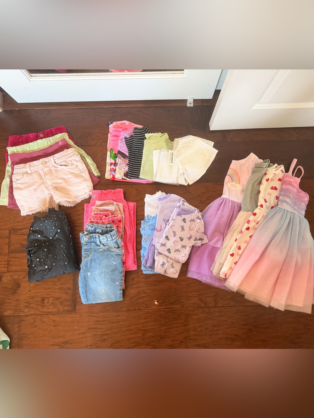 Girls 5T 3 Season Lot - Pink Purple Blue White